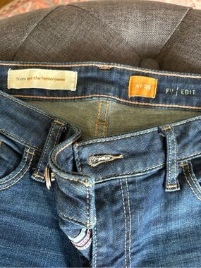 Pilcro and the Letterpress Women's Dark Blue Cropped Ankle Jeans